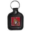 NHL Siskiyou Sports Fan Shop Ottawa Senators Square Leather Key Chain One Size Black view 1