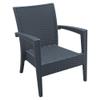 Compamia Miami Outdoor Club Chair in Dark Gray (Set of 2) view 1