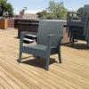 Compamia Miami Outdoor Club Chair in Dark Gray (Set of 2) view 2