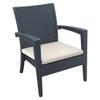 Compamia Miami Outdoor Club Chair in Dark Gray (Set of 2) view 3