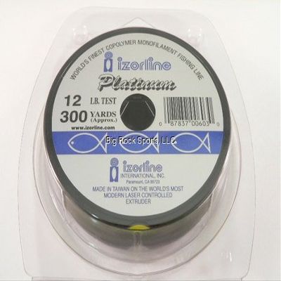 Izorline 6030 Platinum Co-Polymer Mono Line, 12 lb/300 yd, Hi-Vis