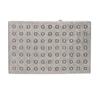 1 1/2" (38 MM) Clamping Rectangular Silver Belt Buckle view 1