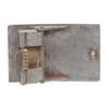 1 1/2" (38 MM) Clamping Rectangular Silver Belt Buckle view 2