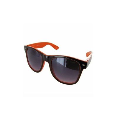 Fashion Eyewear Style Sunglasses, Black-Orange/Grey