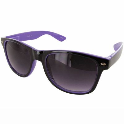 Fashion Eyewear Style Sunglasses, Black-Purple/Grey