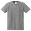 5.6 oz. 50/50 Pocket T-Shirt (G830) Grey, 3XL view 1