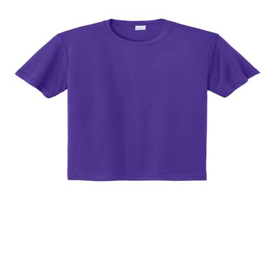 SPORT-TEK Youth PosiCharge Competitor Tee | Athletic Shirt for Active Boys & Girls, Lightweight Summer Clothing for Kids Purple