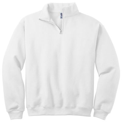 50/50 Blend Quarter-Zip Cadet Collar Sweatshirt by Jerzees