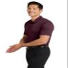 Port Authority Silk Touch Performance Polo Shirt, Maroon, M view 4