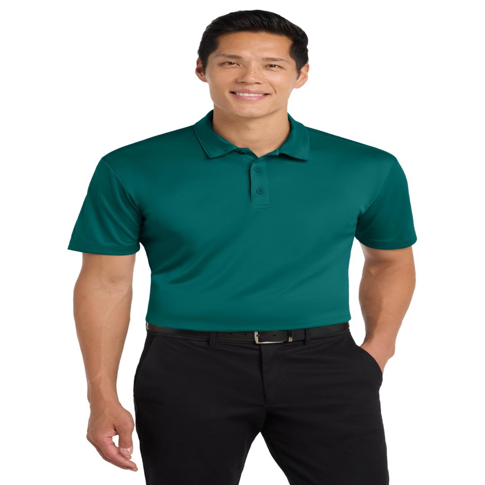 Port Authority Silk Touch Performance Polo Shirt, Teal Green, S