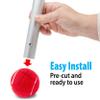AMP Top Glides Precut Walker Tennis Ball Glides (Red) view 3
