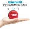 AMP Top Glides Precut Walker Tennis Ball Glides (Red) view 4