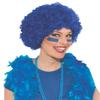 Forum Novelties Adult Afro/Clown Wig, Blue, One Size view 2