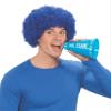 Forum Novelties Adult Afro/Clown Wig, Blue, One Size view 3