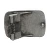1 1/2" Clamp On Rectangular Buckle with Free Belt Strap Size: M-34 Color: Black view 3