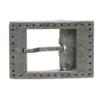 1 1/2" Clamp On Rectangular Single Prong Buckle with Free Belt Strap Size: S-31" Color: Black view 2