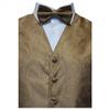 Amanti - Men's 4pc Set Paisley Tuxedo Vest - Light Brown, XX-Large view 3