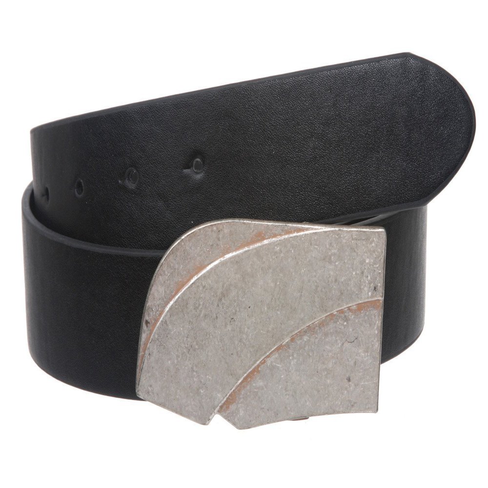 1 1/2" Clamp On Rectangular Buckle with Free Belt Strap Size: S-31 Color: Black