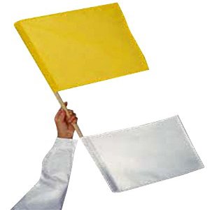 Blazer Athletic Yellow & White Umpires Flag