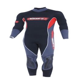 BEUCHAT Overall Focea Sport Wetsuit Man 5MM Black,Red,Grey (Medium)