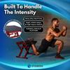 Stamina X 12" to 24" Adjustable Height Plyo Step Up Exercise Box For Home Workout with Access to Muuv, Non-Slip Surface and Workout Guide, Black/Red view 3
