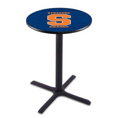 Holland Bar Stool Co. L211-42" Black Wrinkle Syracuse Pub Table with 36" Dia. top