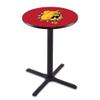 Holland Bar Stool Co. L211-36" Black Wrinkle Ferris State Pub Table view 1
