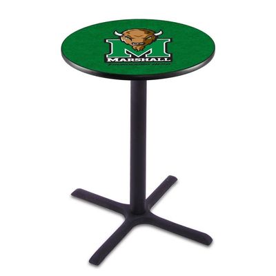 Holland Bar Stool Co. L211-36" Black Wrinkle Marshall Pub Table with 36" Dia. top