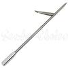 Scuba Choice 12" Stainless Steel Pole Spear Tip 8mm Female Single Barb Head  Durable Replacement Spearfishing Tip for Cold Water & Ice Fishing (Thread Diameter: 14.2mm, line: 1.25mm) view 1
