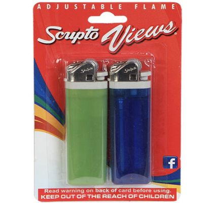 Scripto Views Adjustable Lighters, 2 ct. Pack