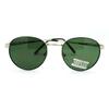 Black Silver Petite Round Sunglasses Thin Metal Frame Vintage Fashion view 2