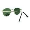 Black Silver Petite Round Sunglasses Thin Metal Frame Vintage Fashion view 4