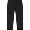 Nautica Boys' School Uniform Flat Front Twill Pant, Black, 10 Husky view 1