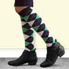Golf Knickers Colorful Knee High Argyle Cotton Socks For Men Women and Youth - TTT: Yellow/Orange/White - Mens view 3