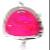 Mack's Lure 41124 Sling Blade Shattered Eye Nickel/Pink view 1