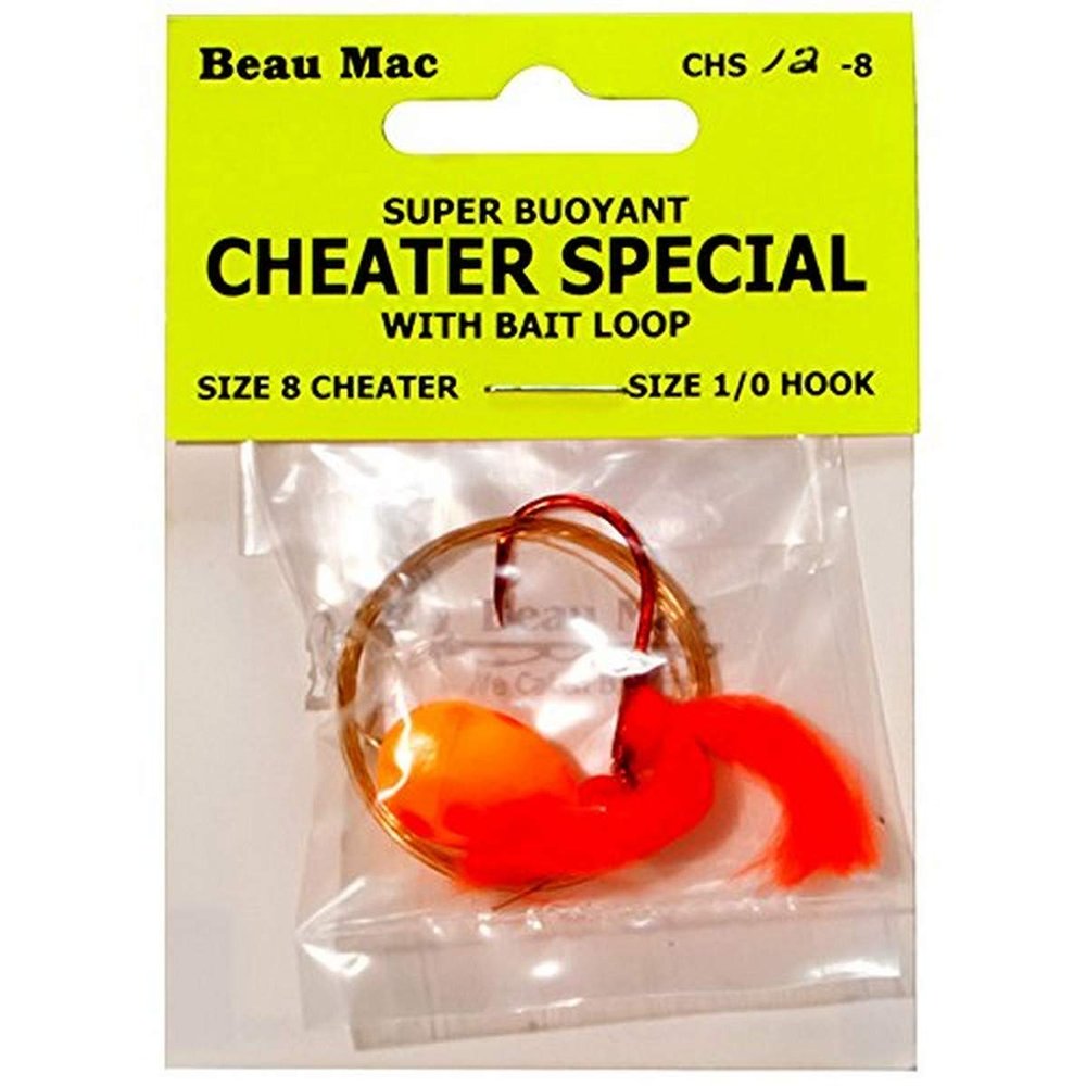 Beau Mac 12CHS12 Cheater Special Drift Lure with Bait Loop, 12, Sz