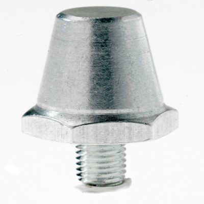 uhlsport UHL League Aluminium Rugby Studs - Silver/Silver, 17 mm