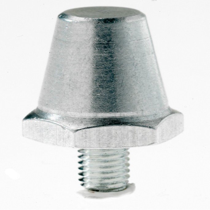 uhlsport UHL League Aluminium Rugby Studs - Silver/Silver, 17 mm