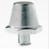 uhlsport UHL League Aluminium Rugby Studs - Silver/Silver, 17 mm view 1