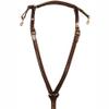 Circle Y Trail Horse Classic Over Neck Breast Collar | 1" Double-Ply Leather, Chrome Over Brass Hardware Western Horse Tack, Regular Oil view 1