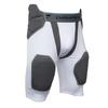 Champro Tri-Flex 5-Pad Integrated Girdle, Adult Large, White, Grey Pads Inset view 1