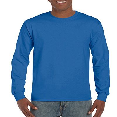 Gildan Adult L/S T-Shirt in Royal - Medium