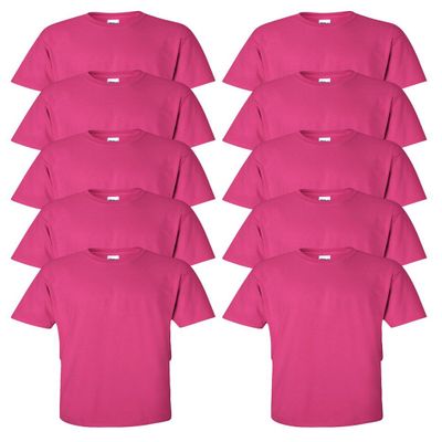 Gildan Adult Short Sleeve T in Heliconia - Small