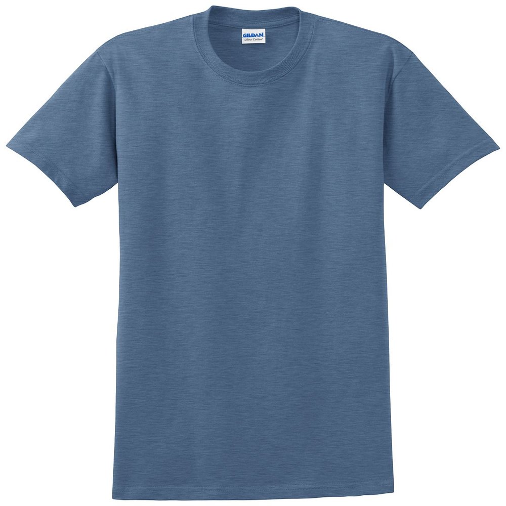 Gildan Adult Short Sleeve T in Heather Indigo - Medium