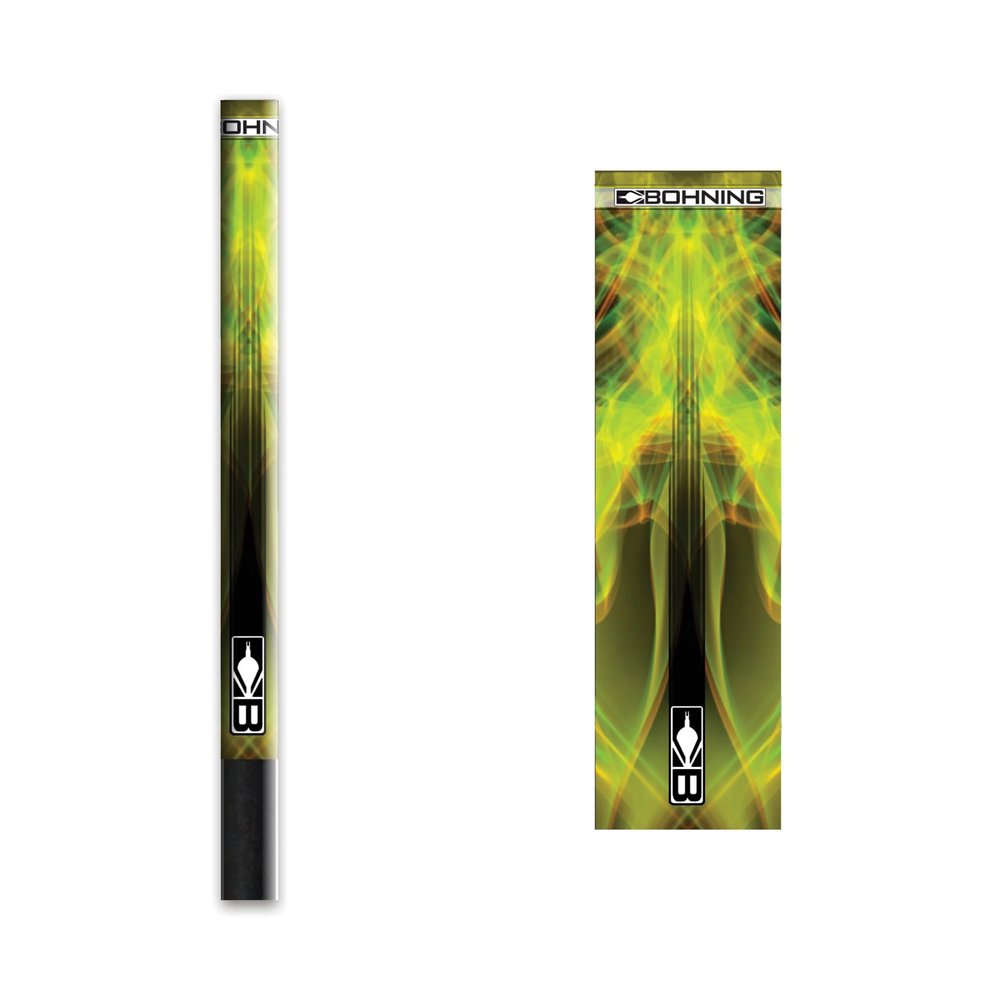 Bohning 4" Abstract Arrow Wraps, Small, Yellow X-Ray
