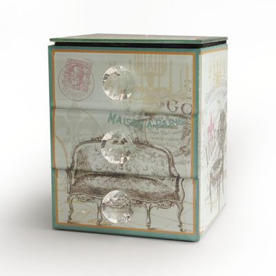 Accents by Jay Victorian Vintage Jewelry Box, 4.5 by 4 by 5.75-Inch