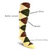 Golf Knickers Colorful Knee High Argyle Cotton Socks For Men Women and Youth - J: Butter/Olive/Brown - Ladies view 4
