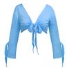 BellyLady Tribal Belly Dance Yoga Costume Wrap Top-Lakeblue view 1