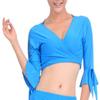BellyLady Tribal Belly Dance Yoga Costume Wrap Top-Lakeblue view 3