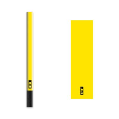 Bohning 4" Solid Arrow Wraps, X-Small, Neon Yellow